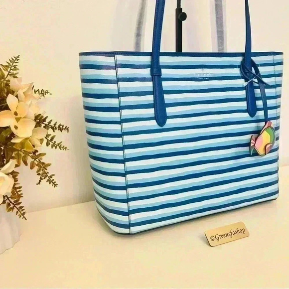 KATE SPADE purse Jana tote shoulder bag wave stripe - Picture 3 of 9